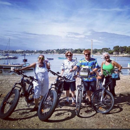 Group bicycle rental in Antibes