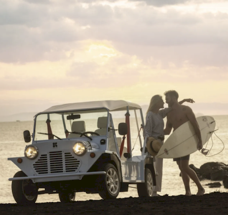 rental of mini moke for photo shootings