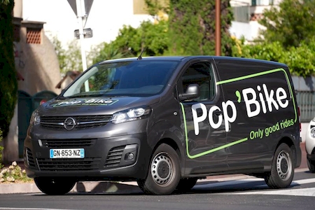 Delivery of e-bikes in Biot